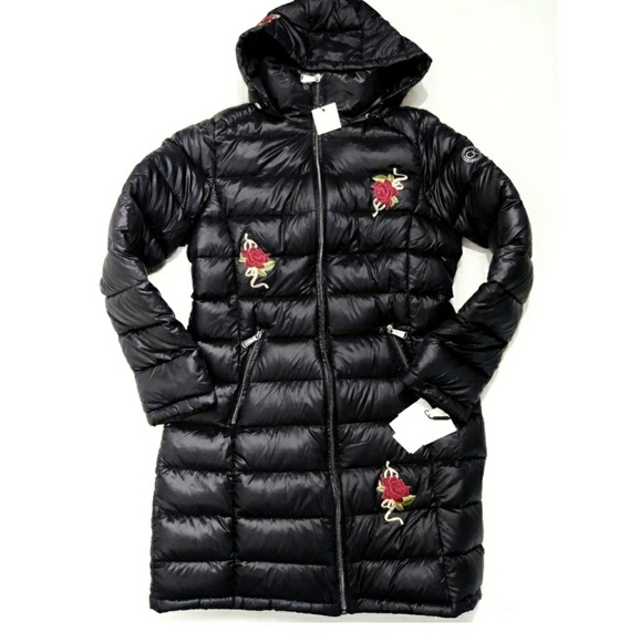 🚺🆕 CALVIN KLEIN Customized Hooded Down Jacket - Picture 1 of 4
